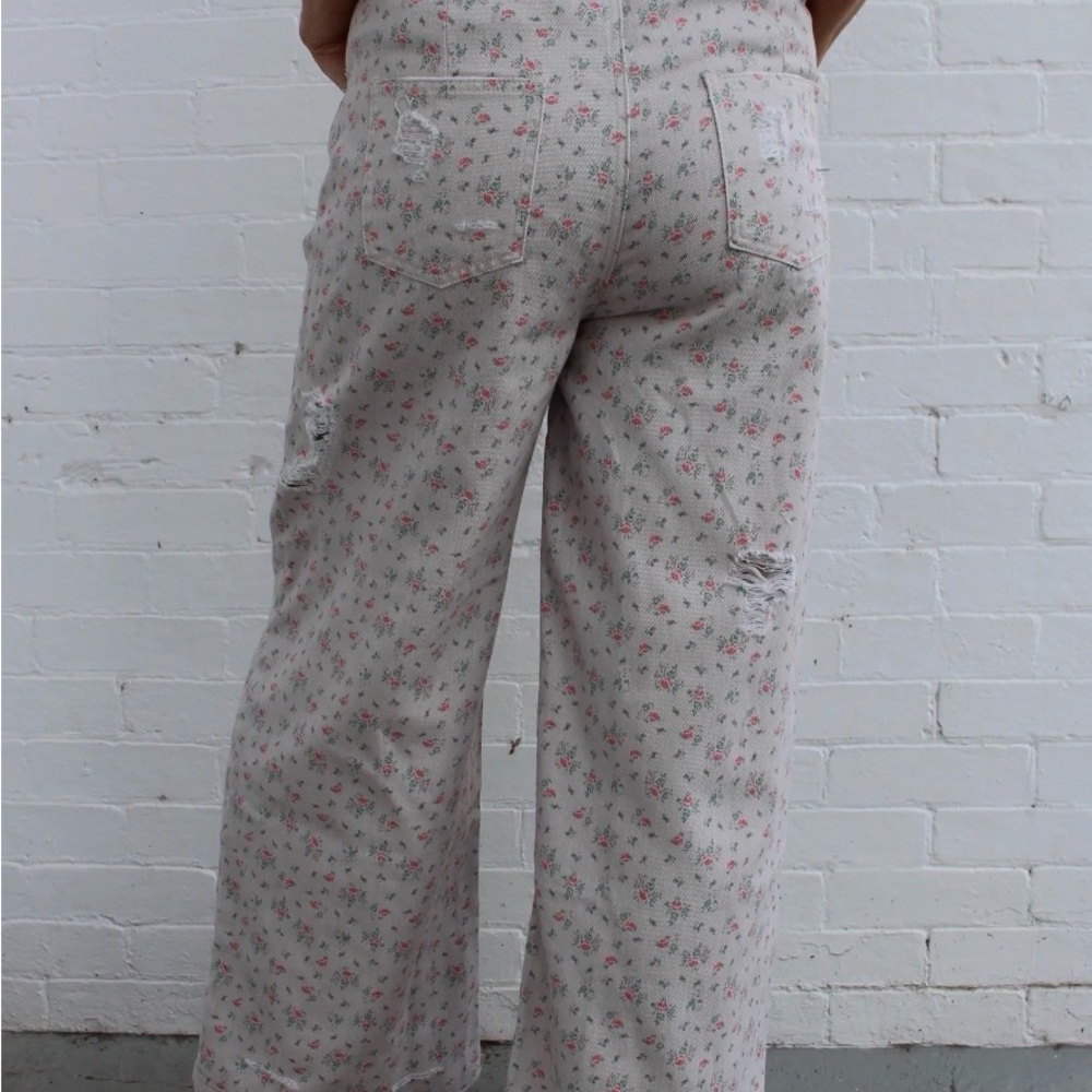 POL Floral Print Pants- size L - Picture 3 of 8